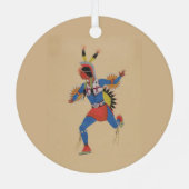Oorlogsdans (of De Renner) Metalen Ornament (Achterkant)