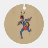 Oorlogsdans (of De Renner) Metalen Ornament (Voorkant)