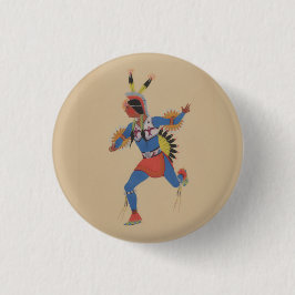 Oorlogsdans (of De Renner) Ronde Button 3,2 Cm