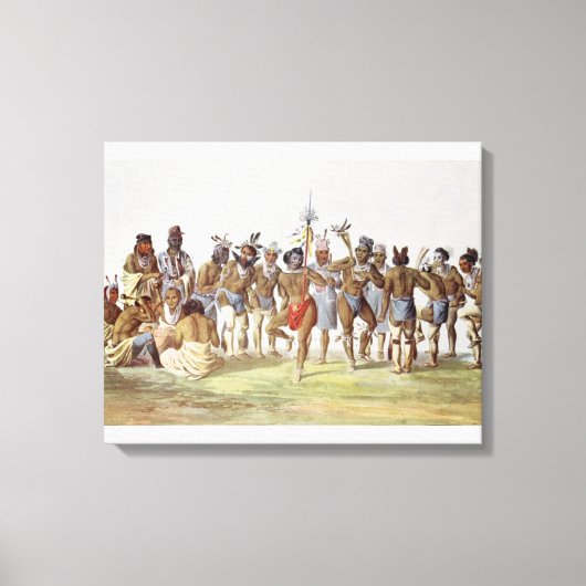 Oorlogsdans van de Sauks en de Foxes Canvas Afdruk (Voorkant)
