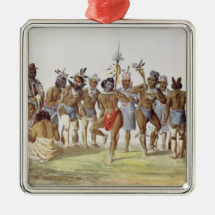 Oorlogsdans van de Sauks en de Foxes Metalen Ornament