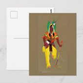 Oorlogsdanser, beroemd schilderij briefkaart (Voorkant / Achterkant)