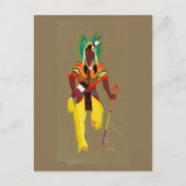 Oorlogsdanser, beroemd schilderij briefkaart (Voorkant)