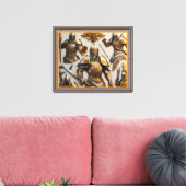 "Oorlogsdraden" Canvas Afdruk (Insitu (Woonkamer))