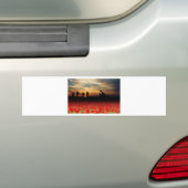 oorlogsgebied bumpersticker (Op auto)