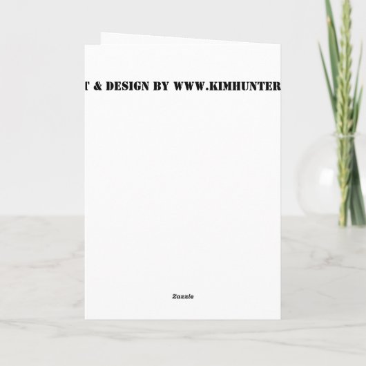 Oorlogsgedenkteken Kaart personaliseren Lest we Ka (Achterkant)