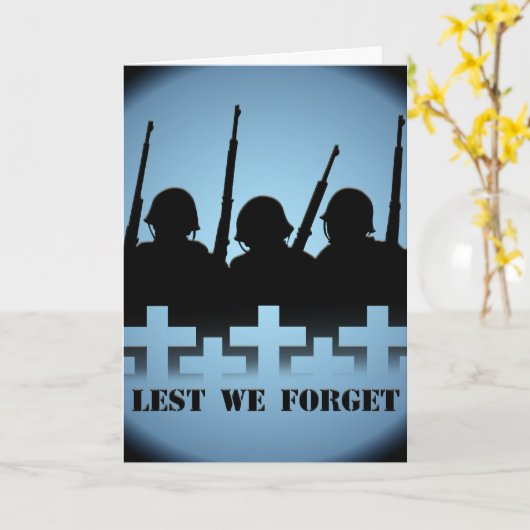 Oorlogsgedenkteken Kaart personaliseren Lest we Ka (Gele Bloem)