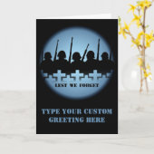 Oorlogsgedenkteken Kaart personaliseren Lest we Ka (Gele Bloem)