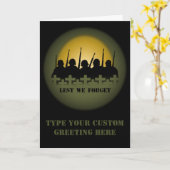 Oorlogsgedenkteken Kaart personaliseren Lest we Ka (Gele Bloem)