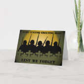 Oorlogsgedenkteken personaliseren Lest we kaart ve (Voorkant)