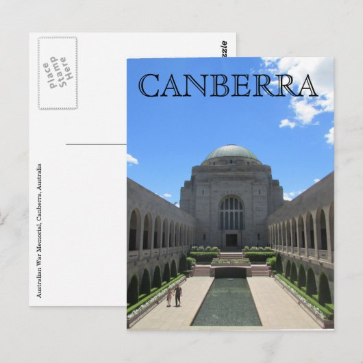 oorlogsherdenking canberra briefkaart (Voorkant / Achterkant)