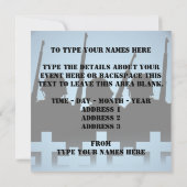 Oorlogsherinneringen laten we de RSVP-kaarten verg Kaart (Achterkant)