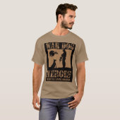 Oorlogshonden - Amerikaans Canine Heros T-shirt (Voorkant volledig)
