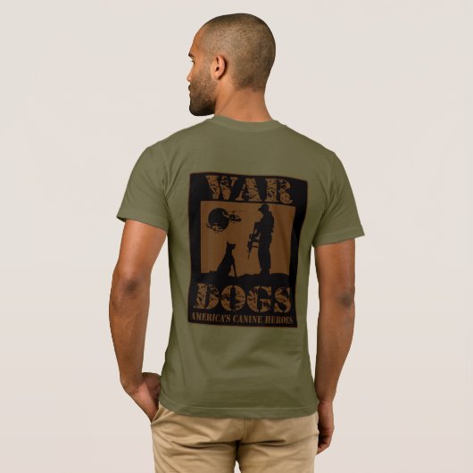 Oorlogshonden, Amerikaanse Canine Heroes T-shirt (Achterkant volledig)