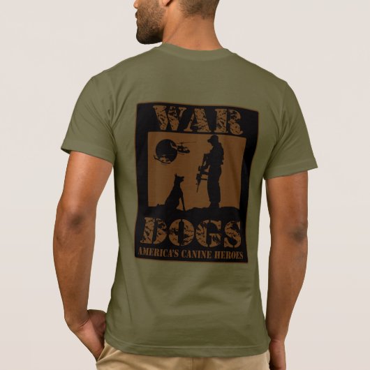 Oorlogshonden, Amerikaanse Canine Heroes T-shirt (Achterkant)
