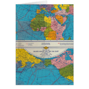 Oorlogskaart Atlantische Oceaan, Eurazië, Afrika,