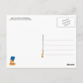 Oorlogskostuums en hoofddeksels van Egypte Briefkaart (Achterkant)