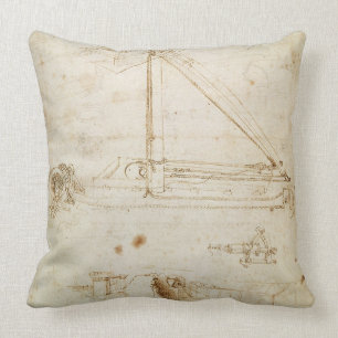 Oorlogsmachine (potlood op papier) kussen