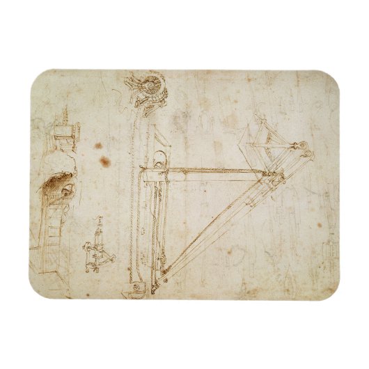 Oorlogsmachine (potlood op papier) magneet (Horizontaal)