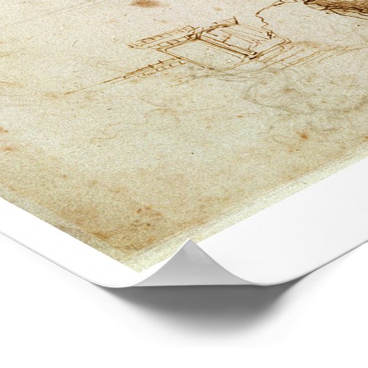 Oorlogsmachine (potlood op papier) poster (Hoek)