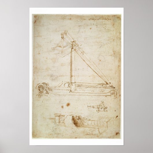 Oorlogsmachine (potlood op papier) poster (Voorkant)