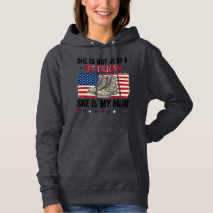 Oorlogsmoeder Patriottische Militaire Laarzen T-sh Hoodie