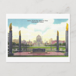 Oorlogsmonument plein, Indianapolis, Indiana Briefkaart