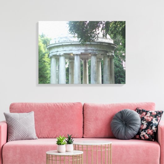 Oorlogsmonument van het District of Columbia Canvas Afdruk (Insitu (Woonkamer))
