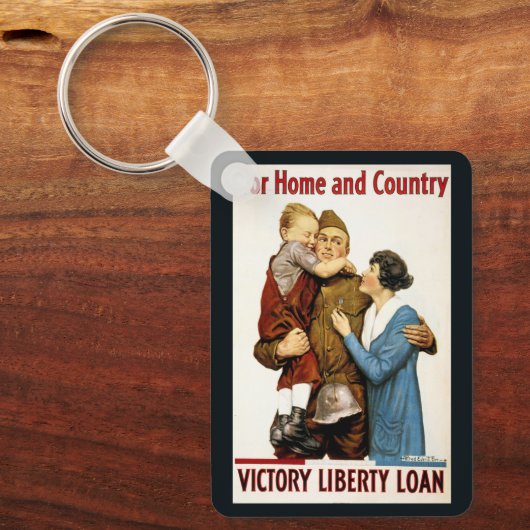 Oorlogsobligatie voor de Victory Liberty Loan Sleutelhanger (Voorkant)