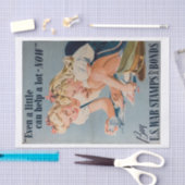  oorlogsobligaties moeder en dochter  tissuepapier (Craft)