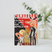 Oorlogsoorlog in Spanje, oorspronkelijk poster CNT Briefkaart (Staand voorkant)