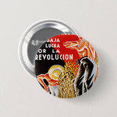 Oorlogsoorlog in Spanje, oorspronkelijk poster CNT Ronde Button 5,7 Cm (Voorkant /achterkant)