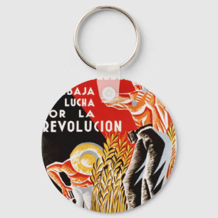 Oorlogsoorlog in Spanje, oorspronkelijk poster CNT Sleutelhanger