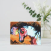 oorlogspaard 2 briefkaart (Staand voorkant)