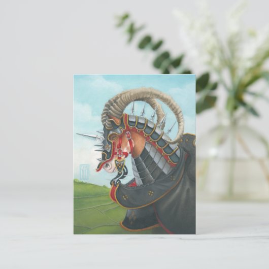 oorlogspaard briefkaart (Staand voorkant)