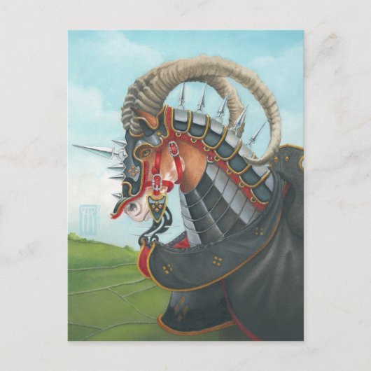 oorlogspaard briefkaart (Voorkant)