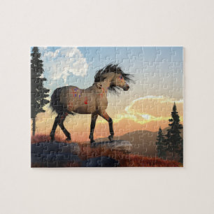 Oorlogspaard en Vreedzame Dageraad Legpuzzel