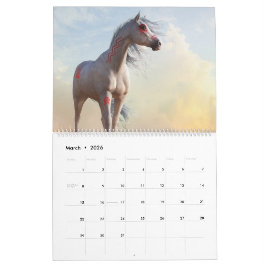 Oorlogspaarden 2023 kalender (Mar 2026)