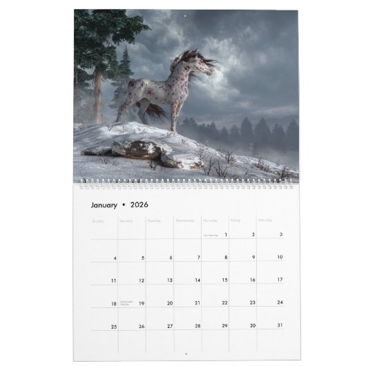 Oorlogspaarden 2023 kalender (Jan 2026)