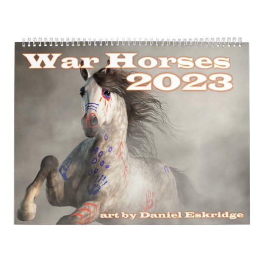 Oorlogspaarden 2023 kalender (Hoes)