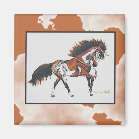 oorlogspony magneet (Voorkant)