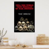 Oorlogsprotest Poster (Keuken)