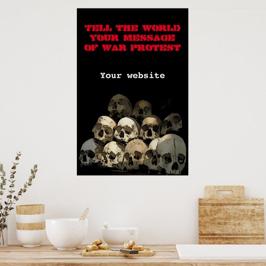Oorlogsprotest Poster (Keuken)