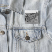 Oorlogsrampen Vierkante Button 5,1 Cm (In situ)