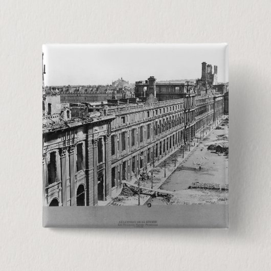 Oorlogsrampen Vierkante Button 5,1 Cm (Voorkant)