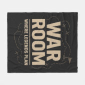 Oorlogsruimte Mentaliteit — Focus, Strategie & Dis Fleece Deken (Voorkant (Horizontaal))