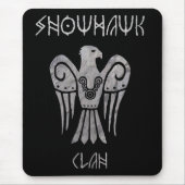 Oorlogsschade Snowhawk Runic mousepad Muismat (Voorkant)