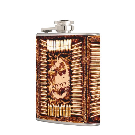 Oorlogsschedel Heupfles (Links)