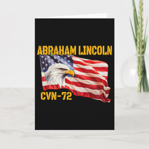 Oorlogsschip Abraham Lincoln Cvn-72 Vliegdekschip Kaart