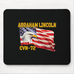 Oorlogsschip Abraham Lincoln CVN-72 Vliegtuig Carr Muismat